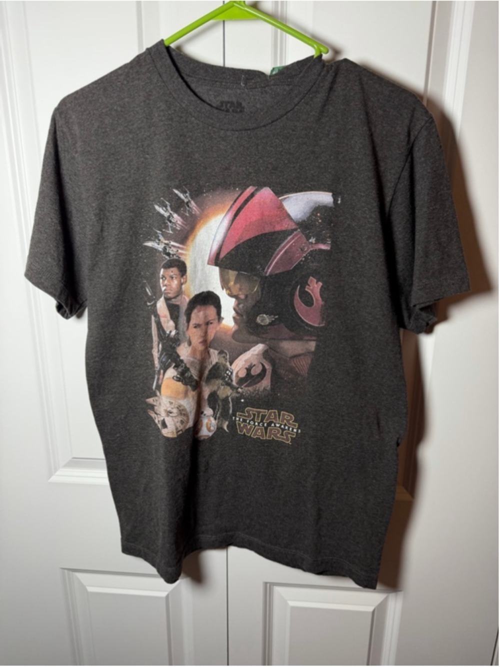 Men's Star Wars Gray The Force Awakens Short Sleeve Tee M